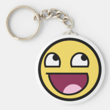 cara sonriente impresionante llaveros personalizados