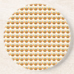 Cara sonriente posavasos para bebidas