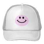 Cara sonriente rosada gorro