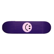 Cara sonriente rosada patin personalizado