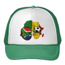 Cara surafricana de la bandera de los amantes del  gorro de camionero