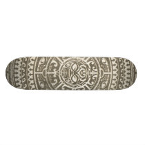 Cara tribal polinesia Brown patineta