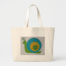 caracol bolsa lienzo