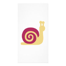 Caracol lindo tarjeta con foto personalizada