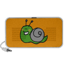 Caracol verde lindo altavoz
