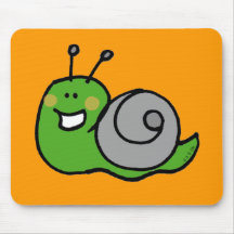Caracol verde tapetes de raton