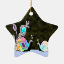 Caracoles de charla de la visión nocturna ornamentos de reyes magos