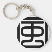 Carácter chino: feng, significando: viento llavero