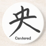 Carácter de kanji para centrado posavaso para bebida