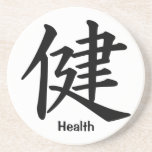Carácter de kanji para la salud posavasos para bebidas