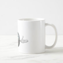 Carácter de la bomba tazas de café