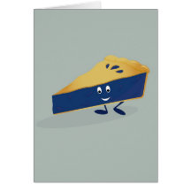carácter de la empanada de arándano felicitación