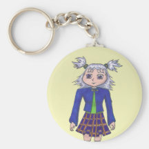 Carácter de la galería de arte del animado de la c llaveros personalizados