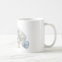 Carácter feliz del cocinero del dibujo animado tazas