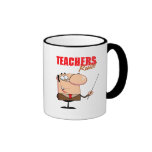 carácter masculino del profesor de la regla de los taza