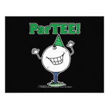 ¡Carácter ParTEE de la pelota de golf! Anuncios