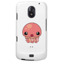 Carácter rosado lindo de las medusas de Kawaii Galaxy Nexus Carcasa