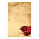 Caramelo Brown del vintage y boda color de rosa Papeleria De Diseño