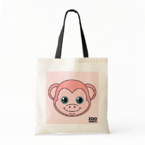 Caramelo de algodón lindo del mono bolsa