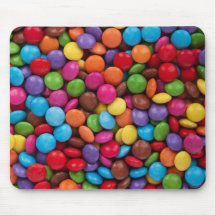Caramelo de chocolate colorido alfombrillas de raton