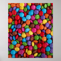 Caramelo de chocolate colorido impresiones