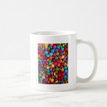 Caramelo de chocolate colorido taza