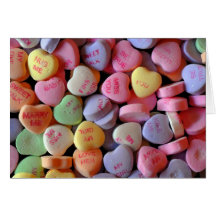 Caramelo del corazón tarjetas