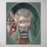 Caramelo lowbrow de Gretel del ojo grande de la IM Poster