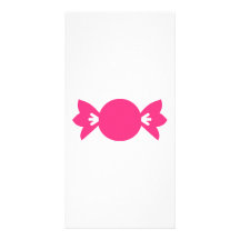 Caramelo rosado tarjetas fotográficas 