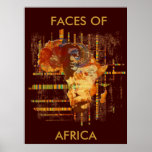 Caras de África - poster colosal de la edición lim