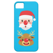 Caras del carácter del navidad iPhone 5 cárcasas