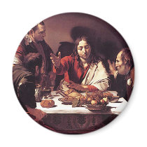 Caravaggio - cena en Emmaus imanes