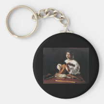 Caravaggio el jugador del laúd llaveros personalizados