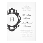 Carbón de leña adaptable de la invitación del boda