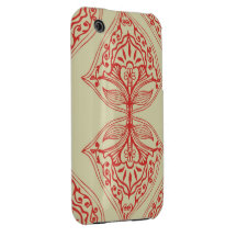 carcasa pomegranate damask iPhone 3 carcasa