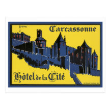 Carcasona Hotel de la Cite Tarjeta Postal