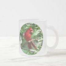 Cardenal en taza del acebo
