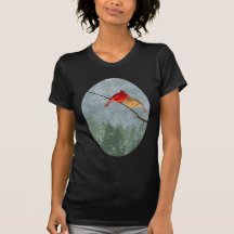 cardenales en invierno camiseta