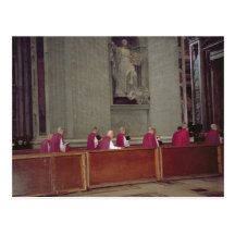 Cardenales que acompañan a Juan Pablo II Tarjetas Postales