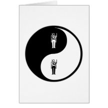 Cardiología de Yin Yang Felicitaciones