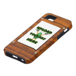 carga por teletratamiento al marco de madera de la iPhone 5 funda