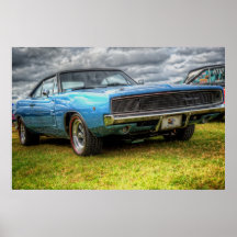 Cargador de 1970 Dodge Poster