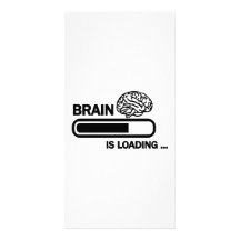 Cargamento del cerebro tarjetas fotograficas personalizadas