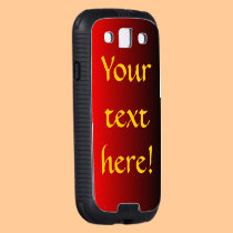 Cargo rojo y negro de la galaxia S III de Samsung  funda skinit