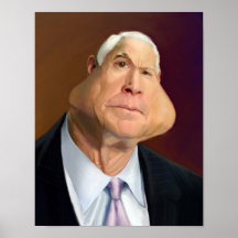 Caricatura de John McCain Posters