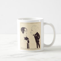 Caricatura de piedra de Alma Rubens Lewis Taza De Café