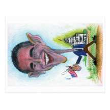 Caricatura-Postal Obama
