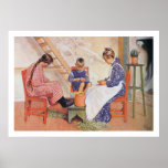 Carl Larsson descascaron la impresión de la bella  Poster