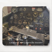 Carlinga del relámpago de Lockheed P38 Tapete De Raton