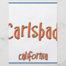 Carlsbad California BlueBox Flyer Personalizado